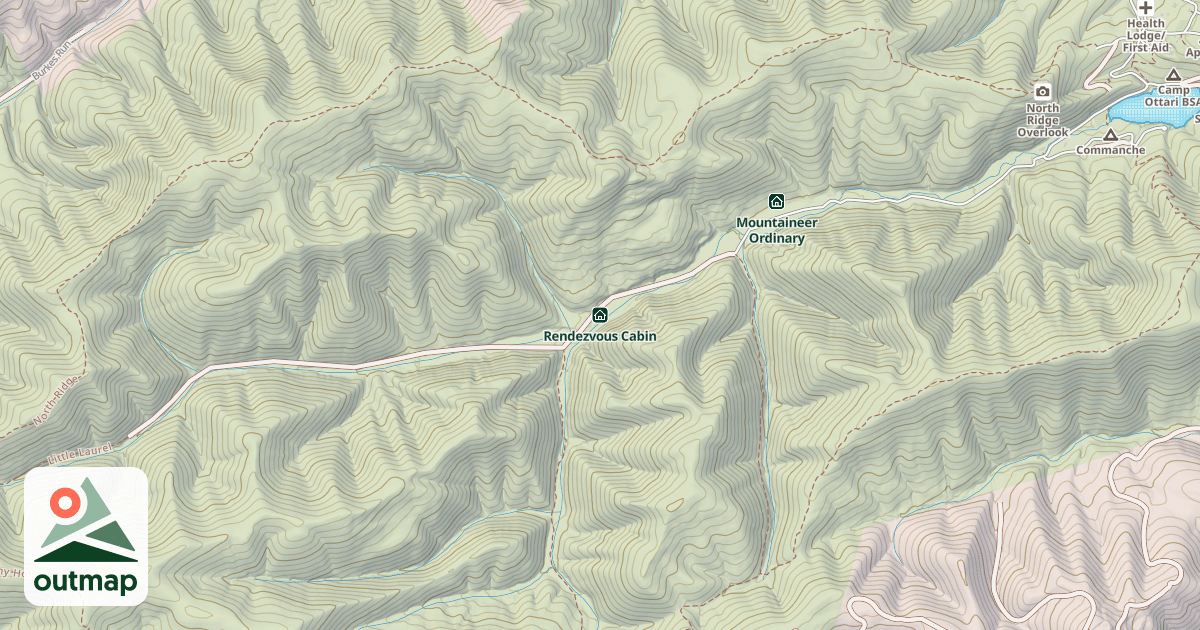 Map of Rendezvous Cabin