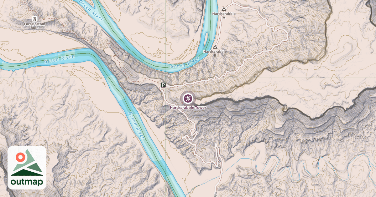 Map of Hardscrabble Tower