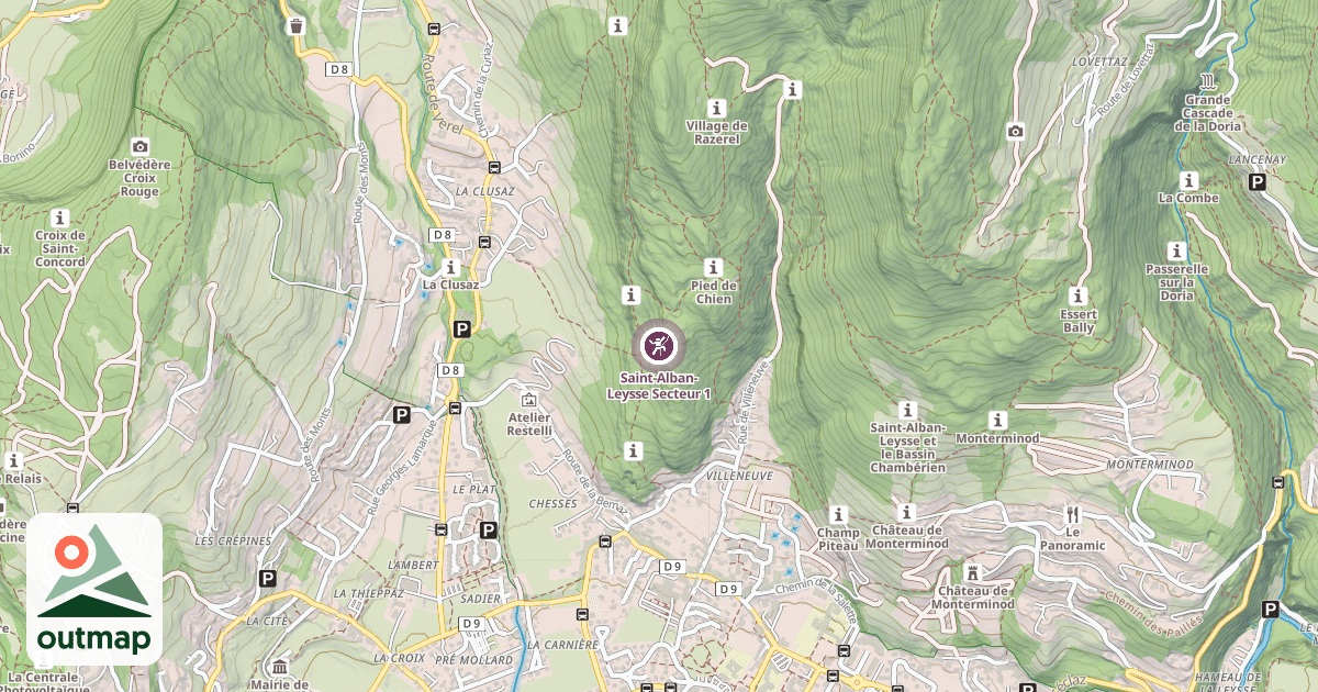 Map of Saint-Alban-Leysse Secteur 1