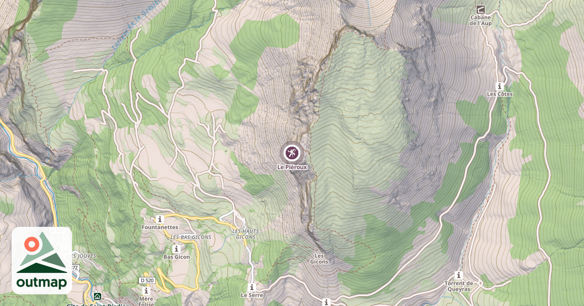 Map of Le Piéroux