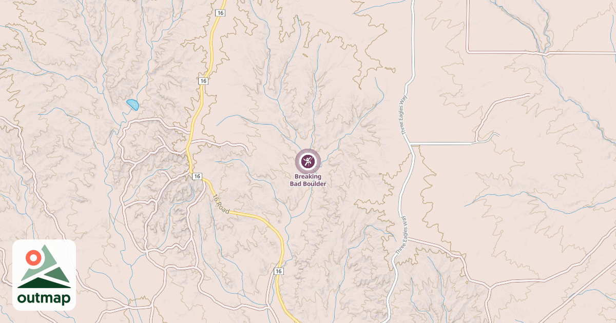 Map of Breaking Bad Boulder