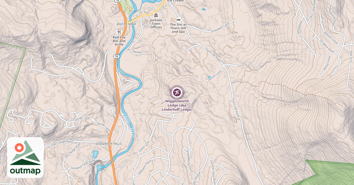 Map of Wigglesworth Ledge (aka Linderhoff Ledge)