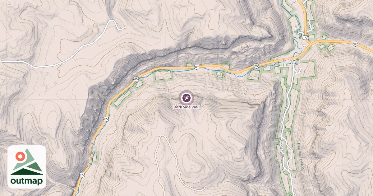 Map of Dark Side Wall