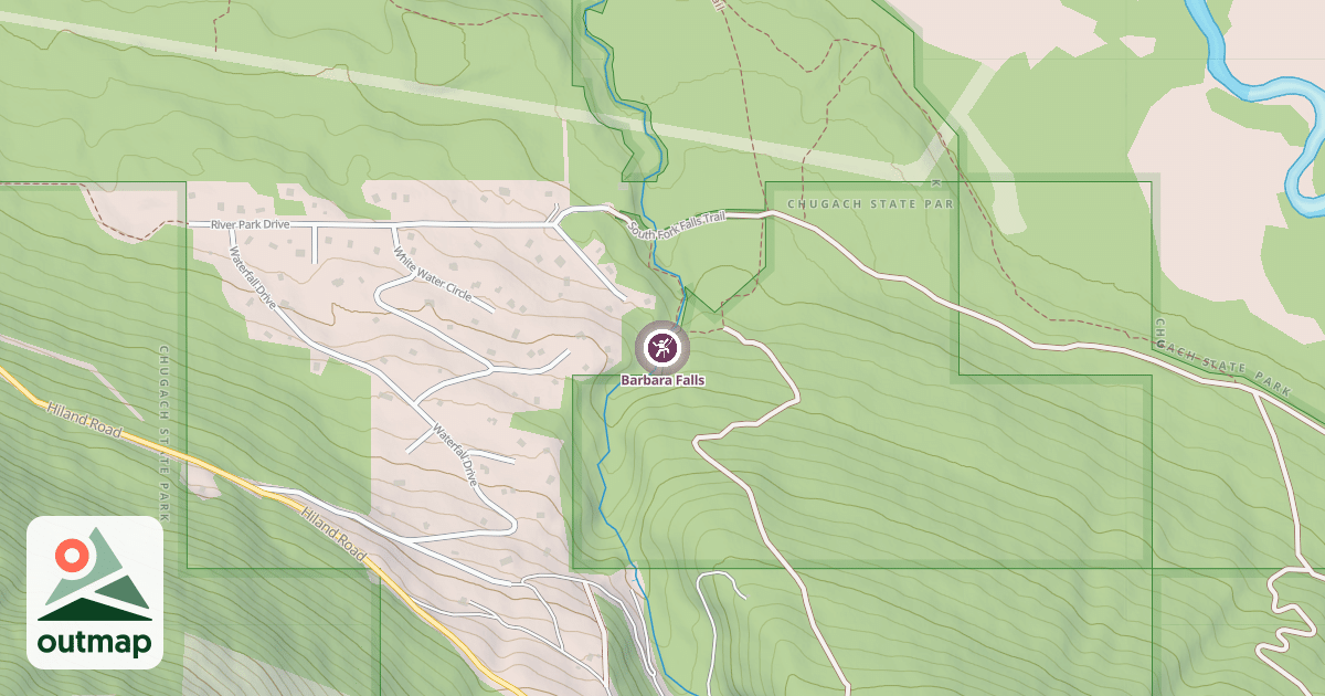 Map of Barbara Falls