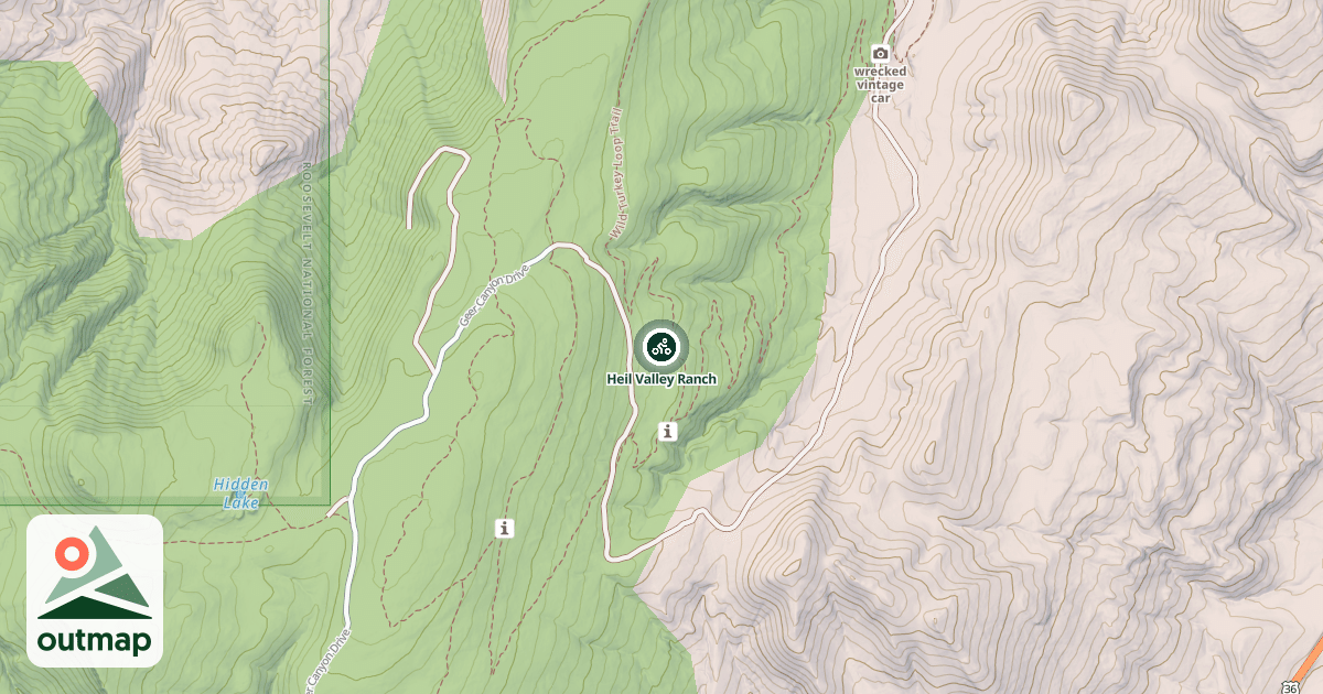 Map of Heil Valley Ranch