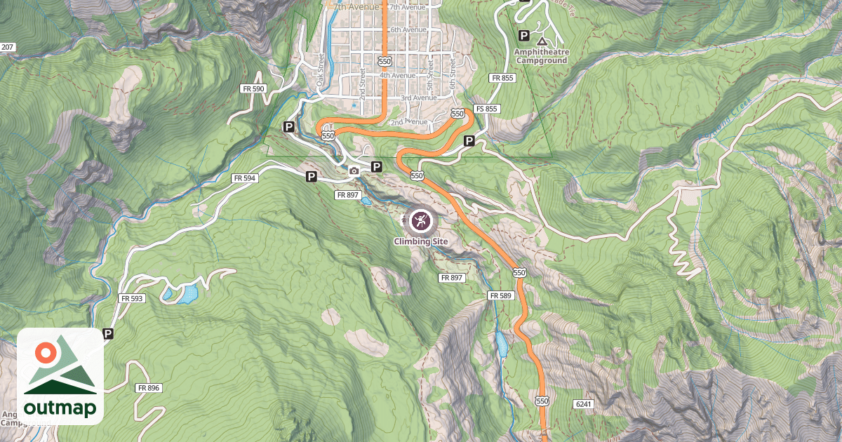 Map of Climbing Site