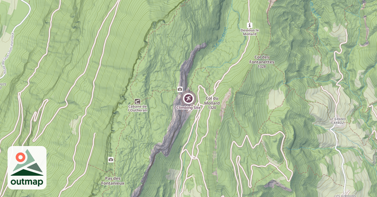 Map of Climbing Site