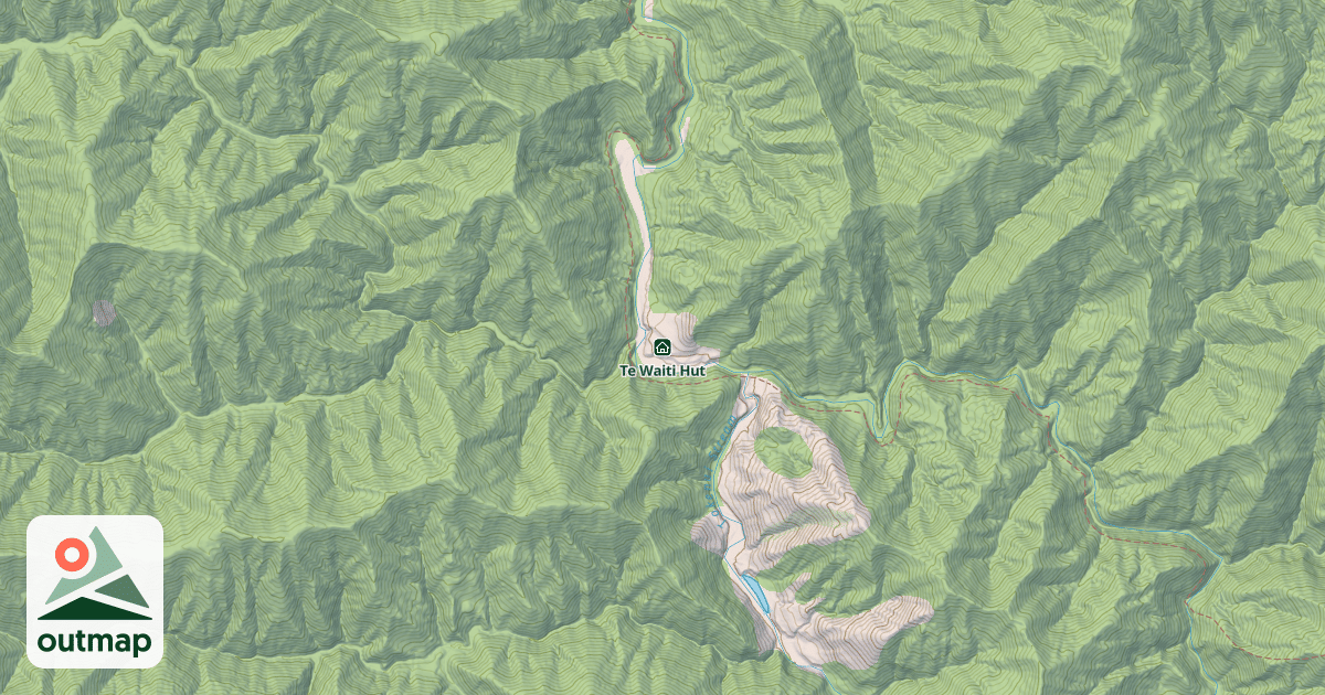Map of Te Waiti Hut