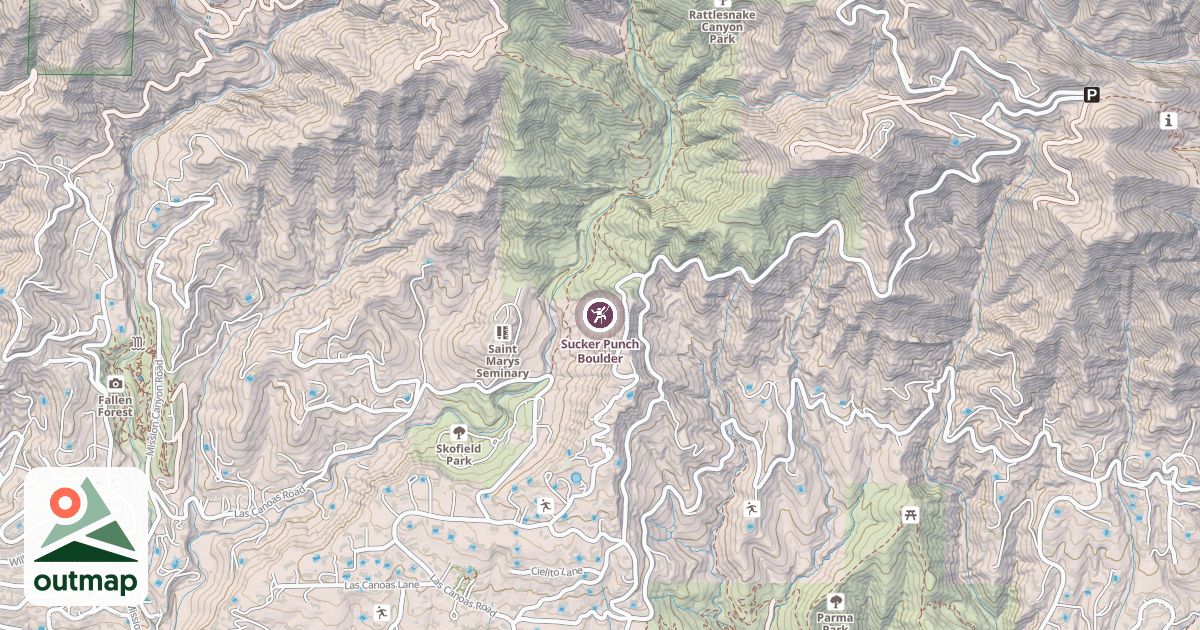 Map of Sucker Punch Boulder