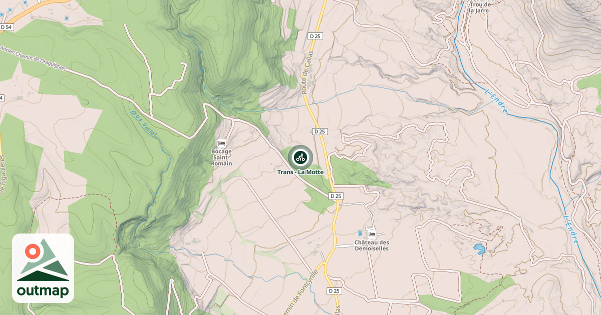 Map of Trans - La Motte