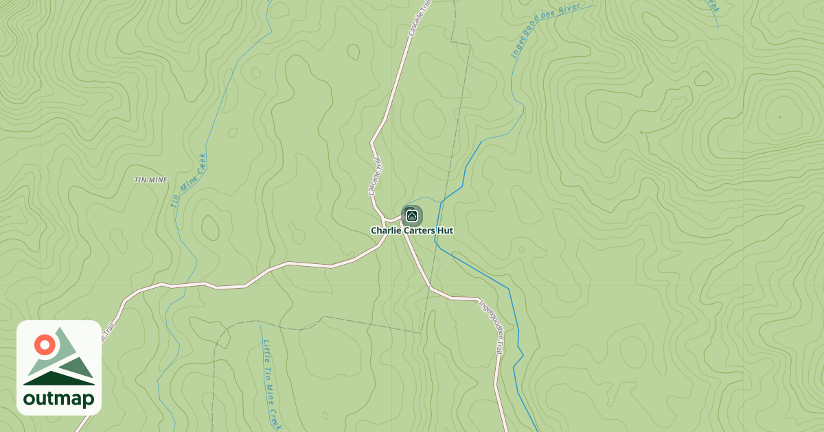 Map of Charlie Carters Hut