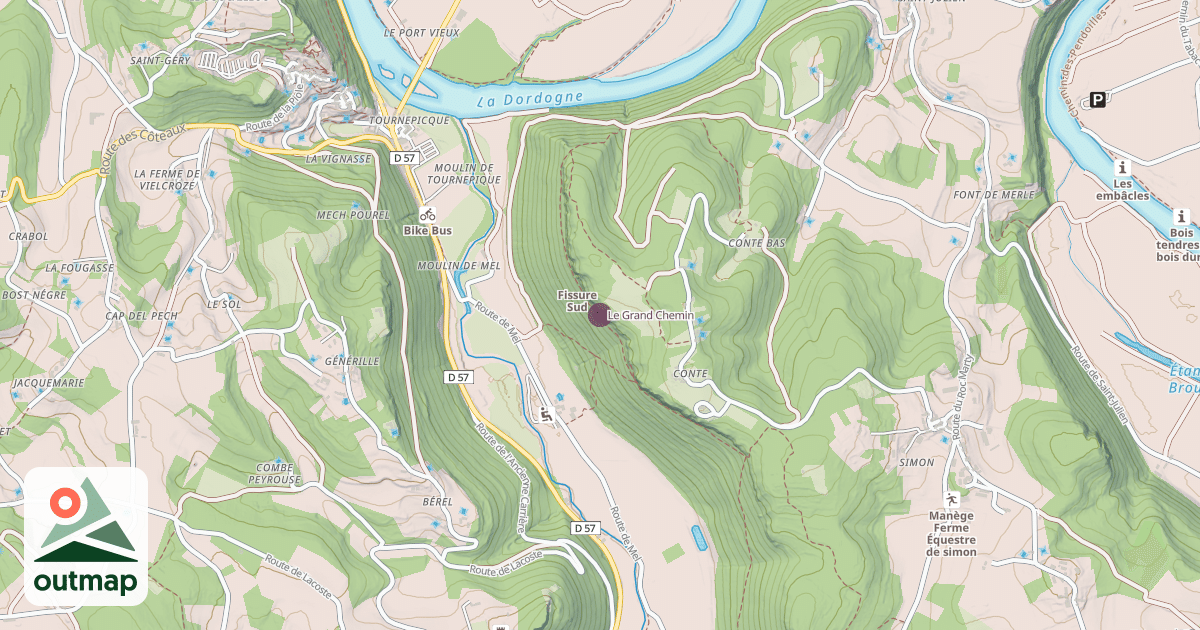Map of Le Grand Chemin