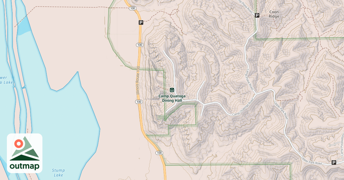 Map of Camp Quatoga Dining Hall