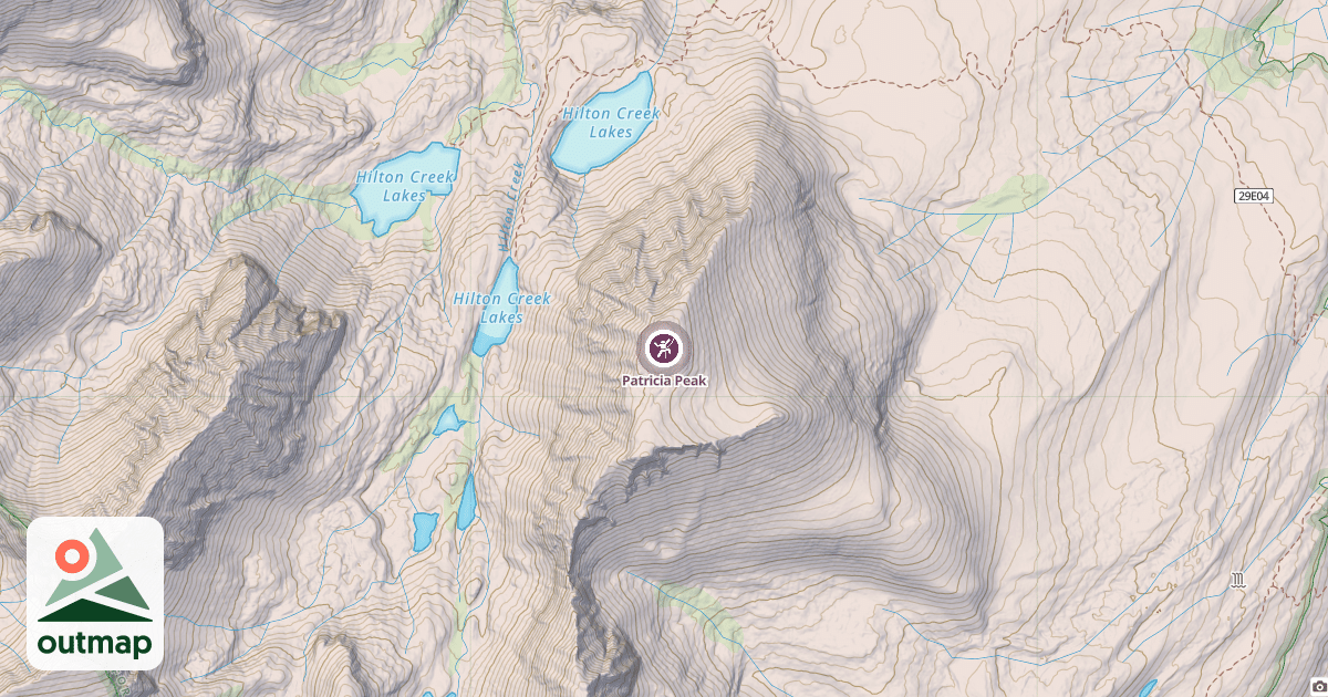 Map of Patricia Peak