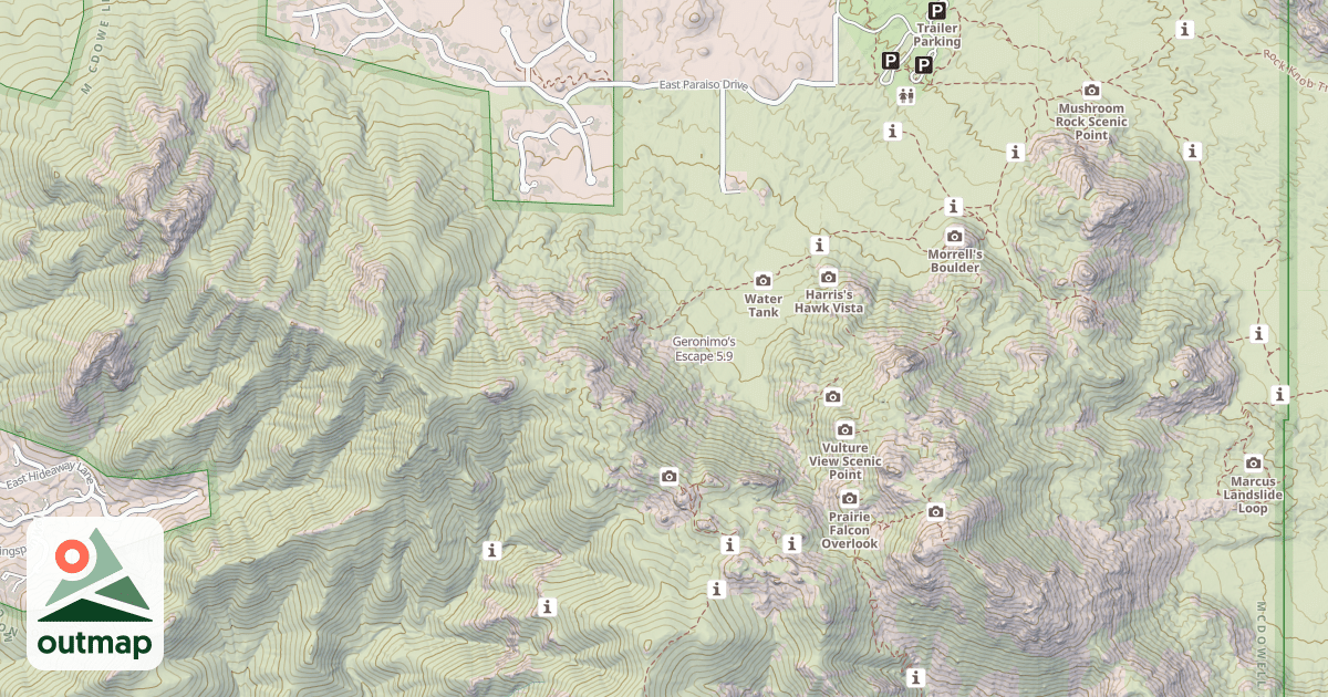 Map of Geronimo’s Escape