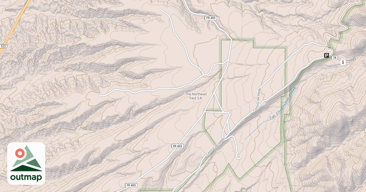Map of The Northeast Face