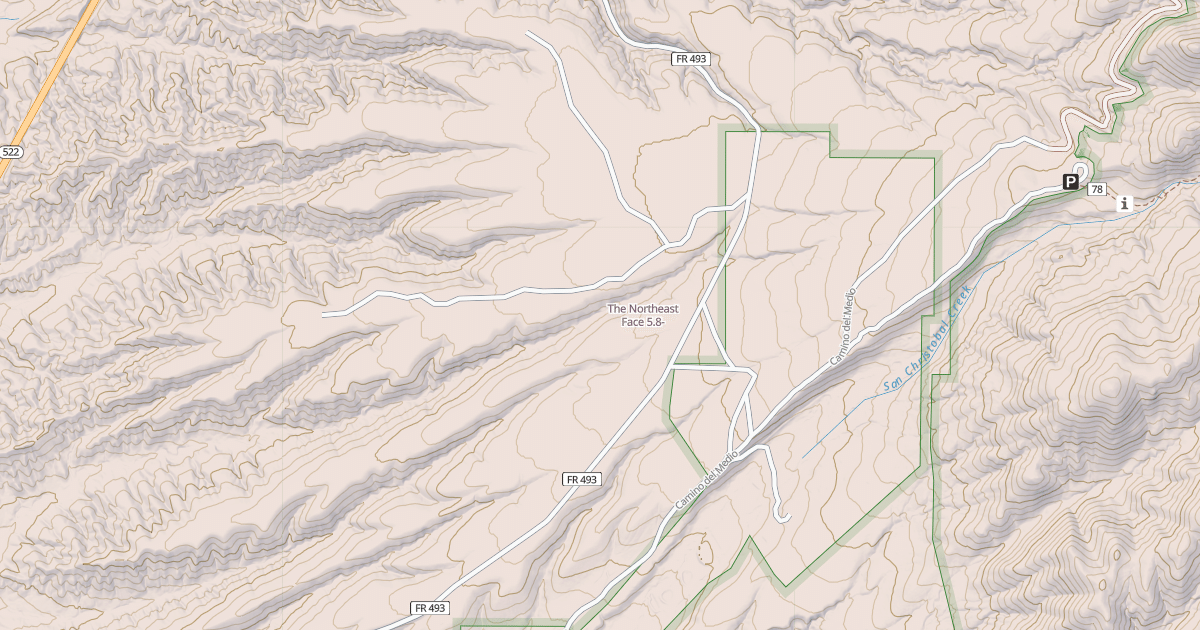 Map preview of The Northeast Face