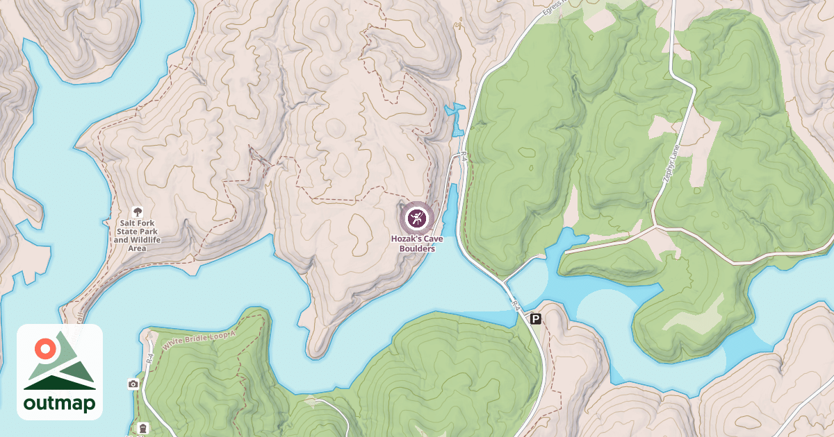 Map of Hozak's Cave Boulders