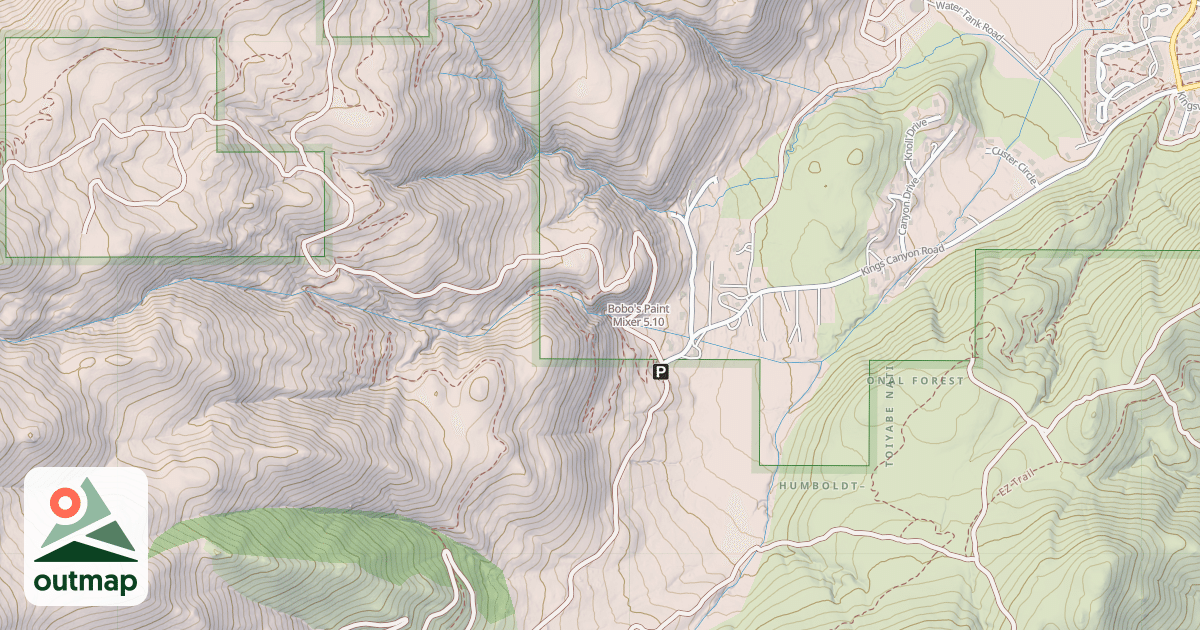 Map of Bobo's Paint Mixer