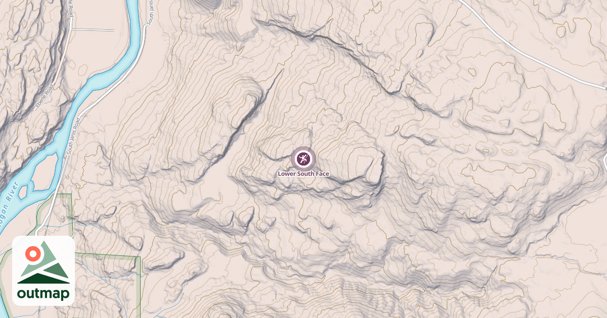 Map of Lower South Face