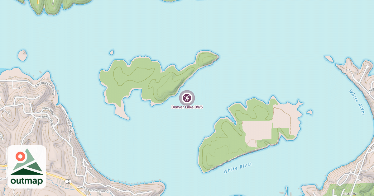 Map of Beaver Lake DWS