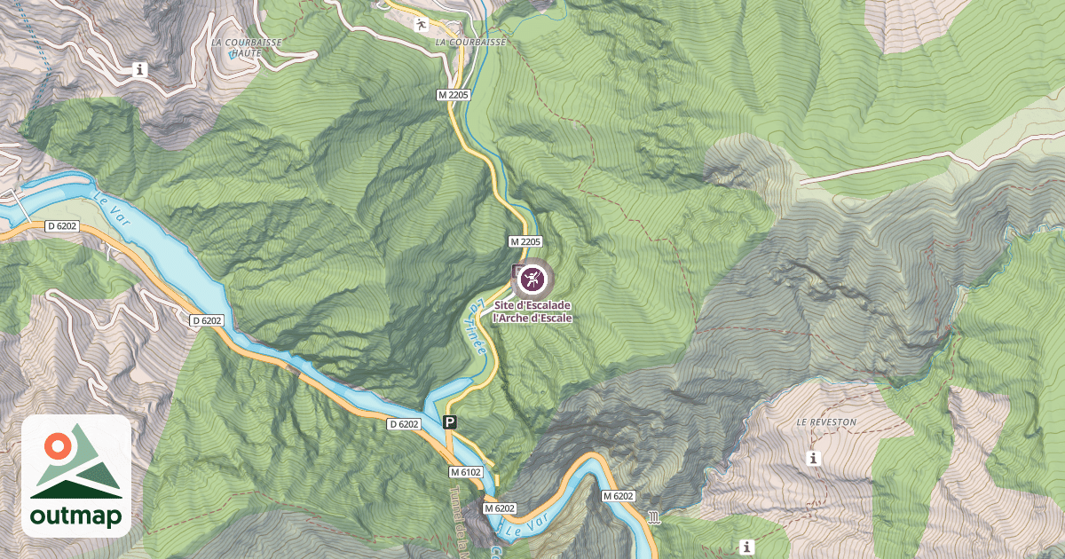 Map of Site d'Escalade l'Arche d'Escale