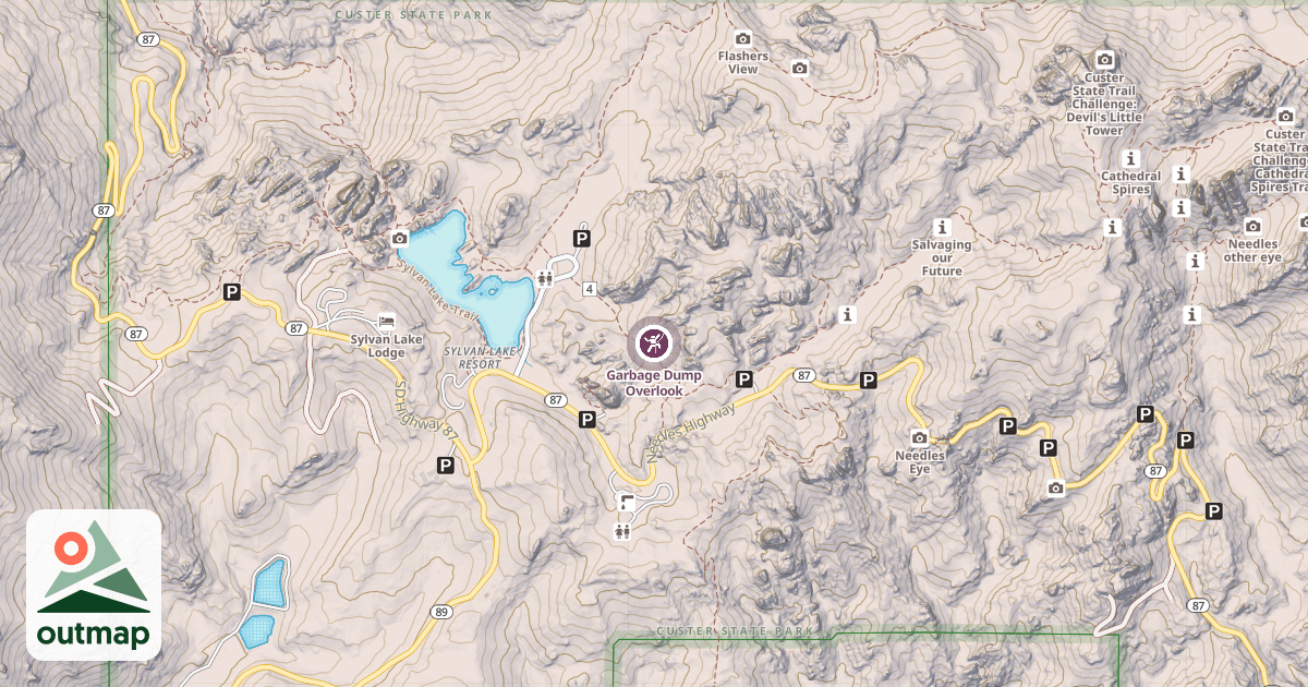 Map of Garbage Dump Overlook