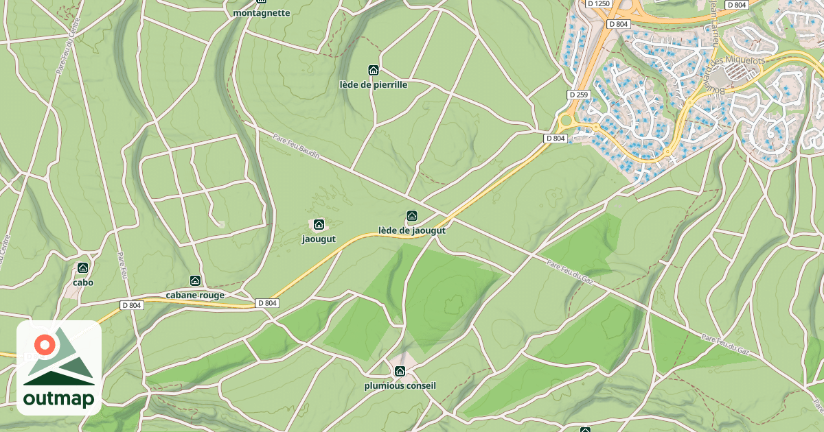 Map of lède de jaougut