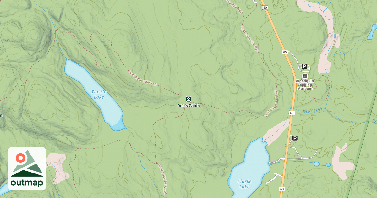 Map of Dee's Cabin
