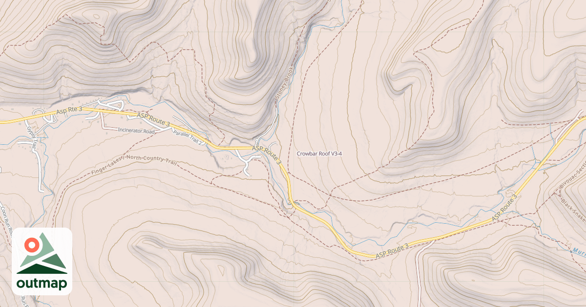 Map of Crowbar Roof