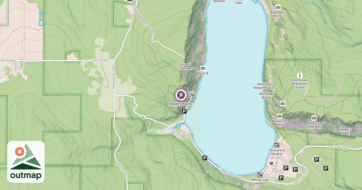 Map of Misery Rocks