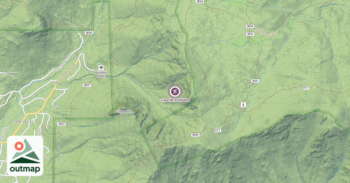 Map of Casa de El Diablo