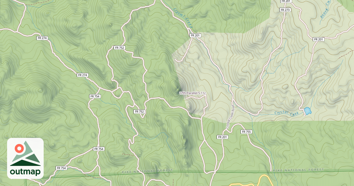 Map of 17th Parallel