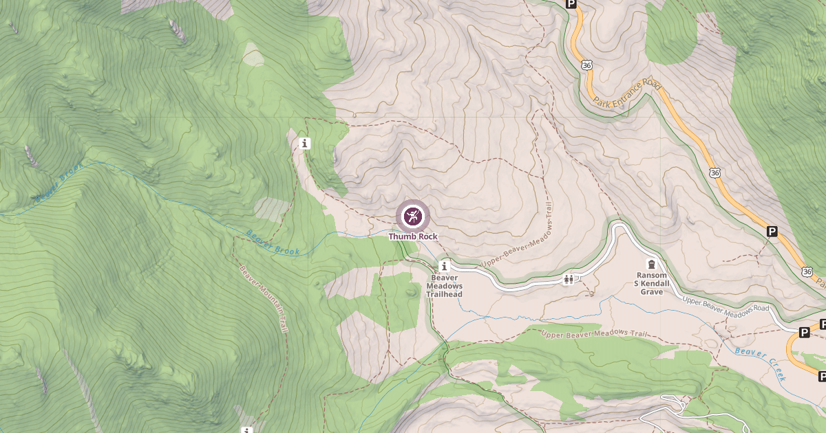 Map preview of Thumb Rock