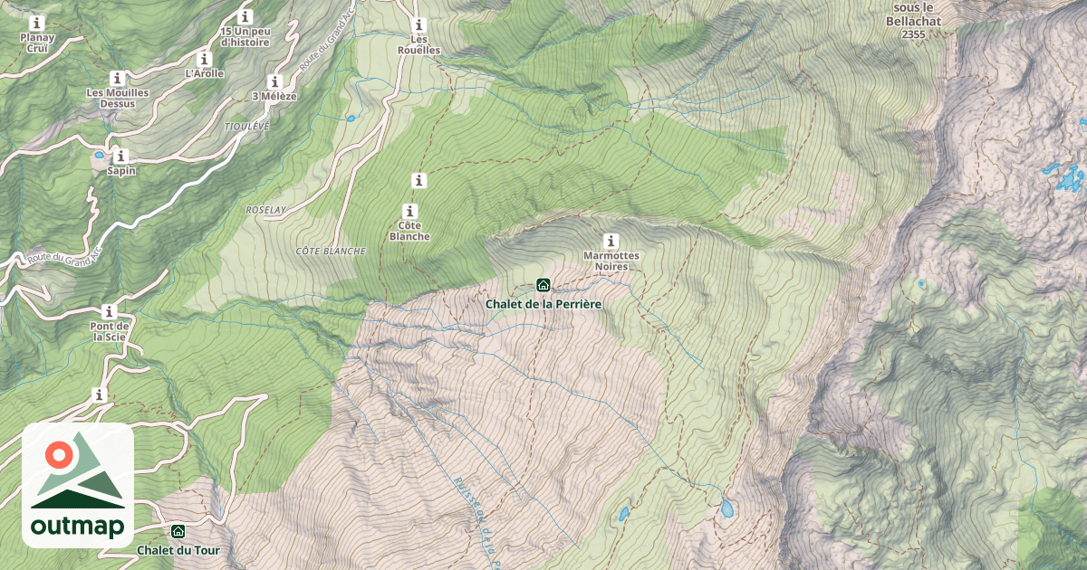 Map of Chalet de la Perrière