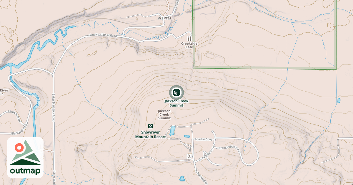 Map of Jackson Creek Summit
