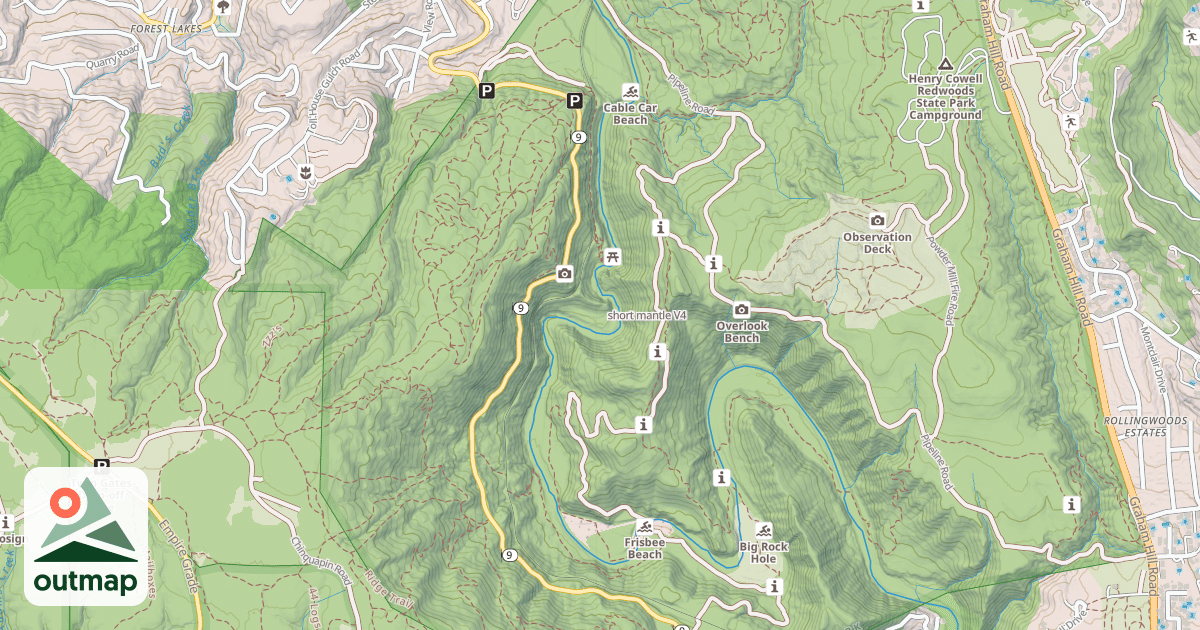 Map of short mantle