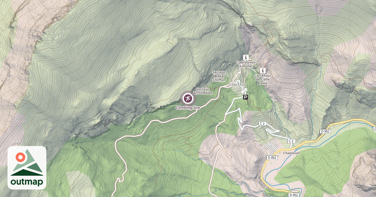 Map of Climbing Site