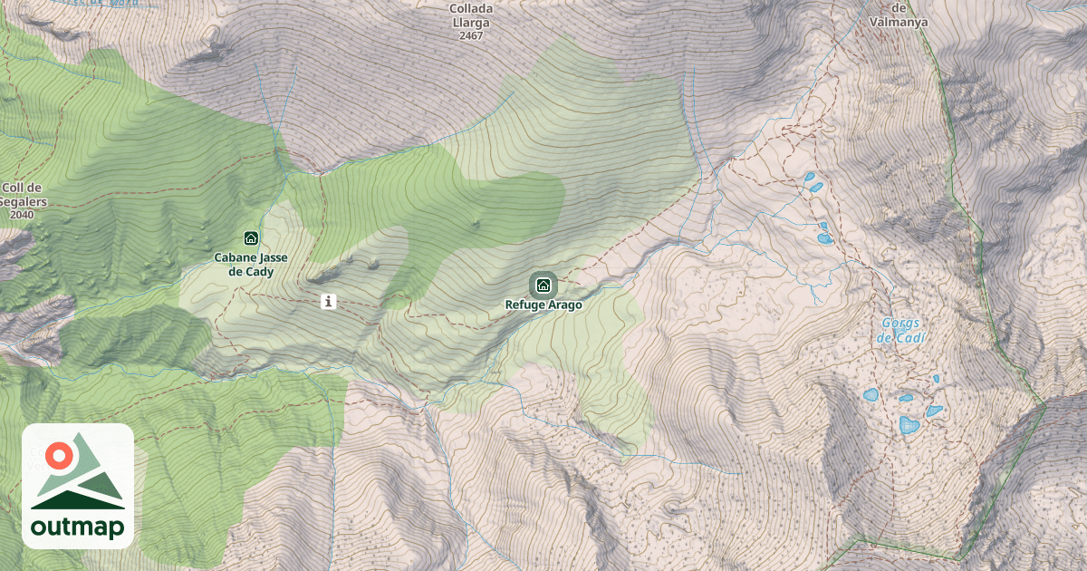 Map of Refuge Arago