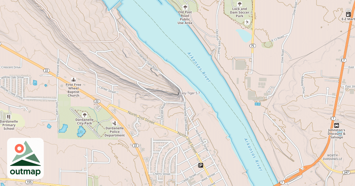 Map of Easy Tiger