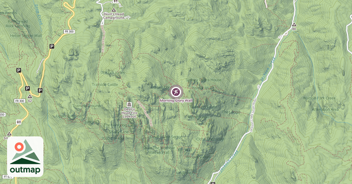 Map of Morning Glory Wall