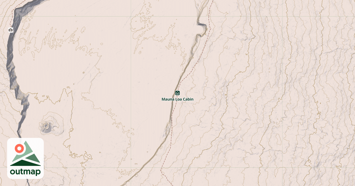 Map of Mauna Loa Cabin