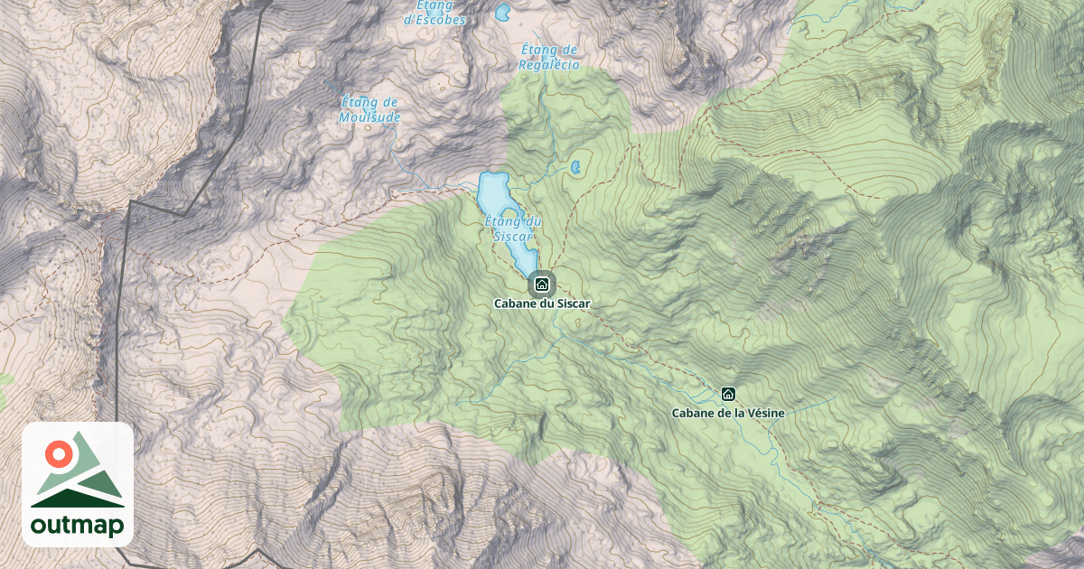 Map of Cabane du Siscar