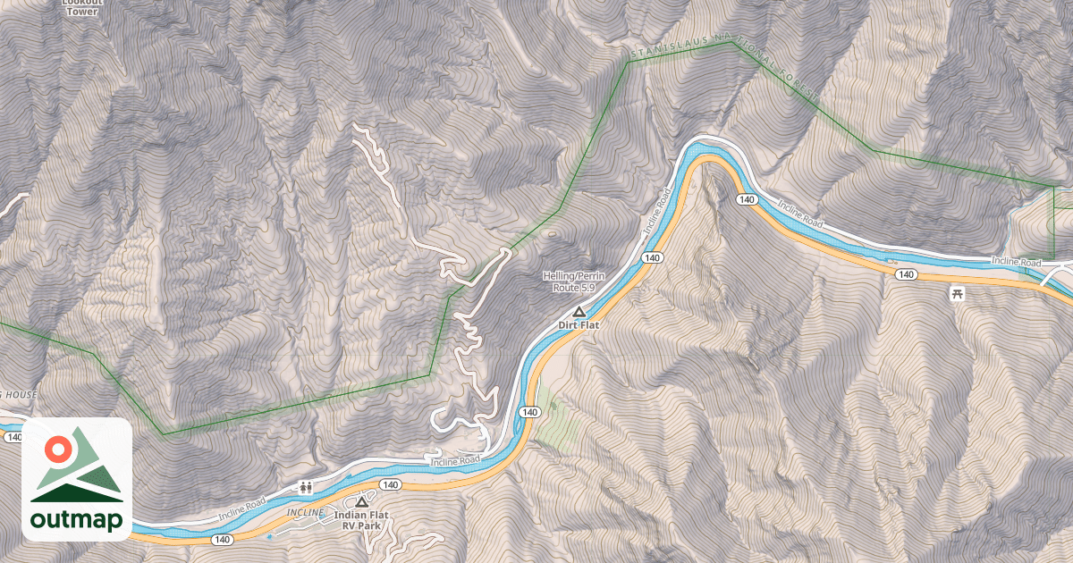 Map of Helling/Perrin Route