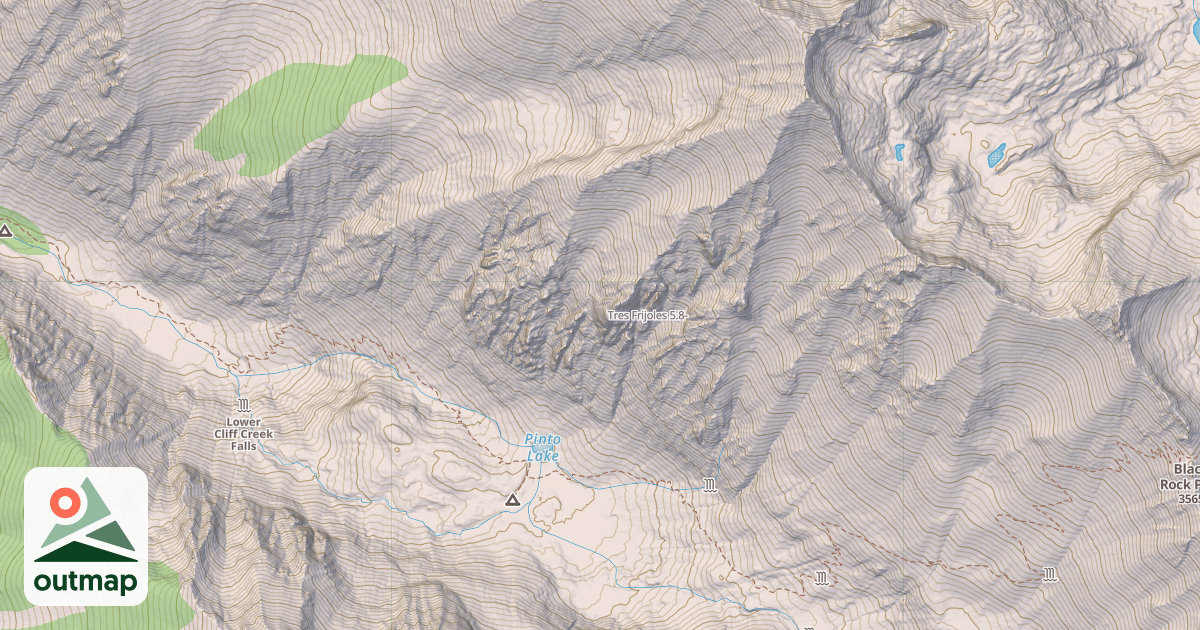 Map of Tres Frijoles