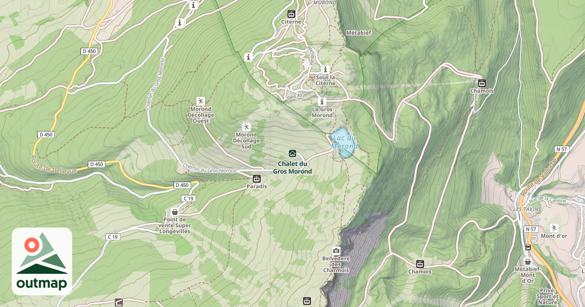Map of Chalet du Gros Morond