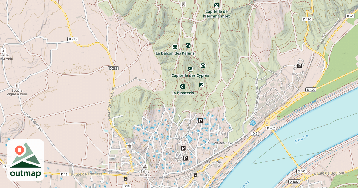 Map of Capitelle le Belvedère
