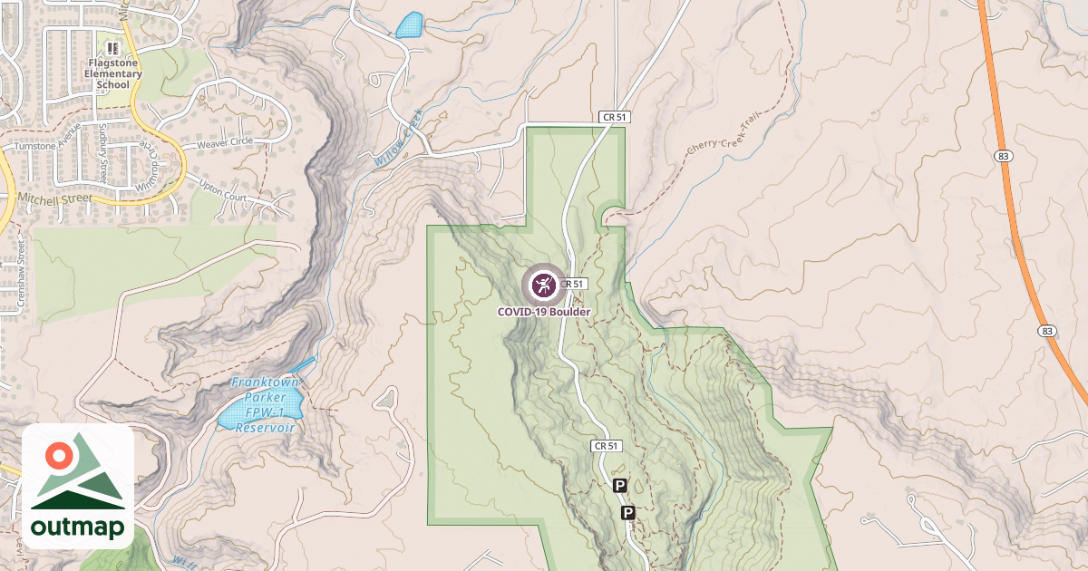 Map of COVID-19 Boulder