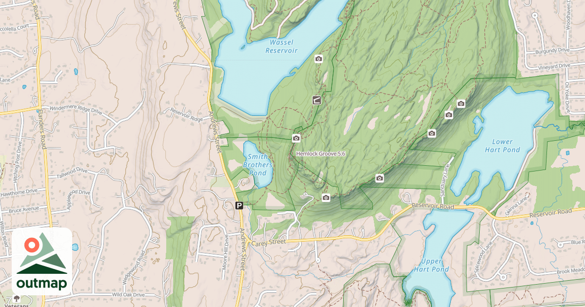Map of Hemlock Groove