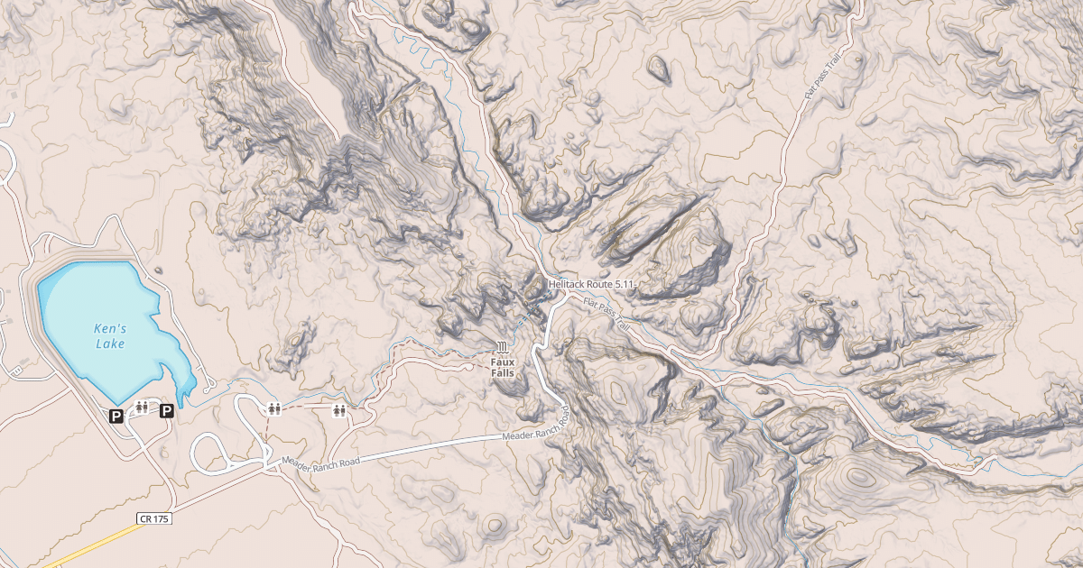 Map preview of Helitack Route